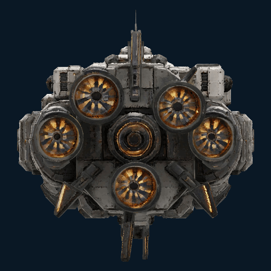 Abyssal-Synapse Dreadnought — Rear view