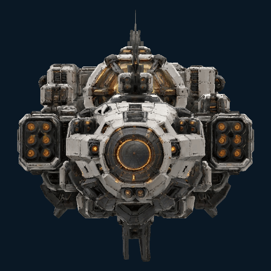 Abyssal-Synapse Dreadnought — Front view
