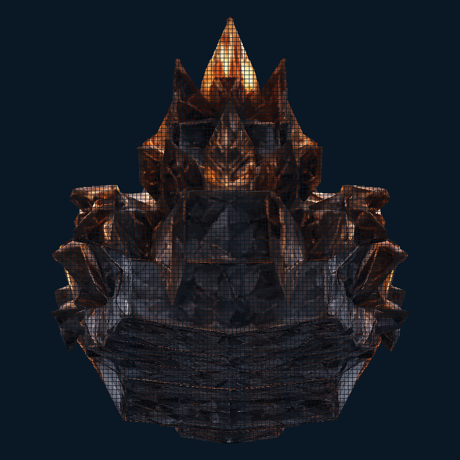 Amberaxis Pursuit Destroyer — Back view
