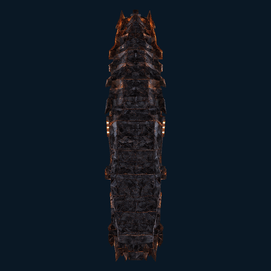 Amberaxis Pursuit Destroyer — Bottom view