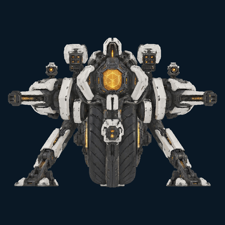 BombardHexapod Configuration 1 — Front view