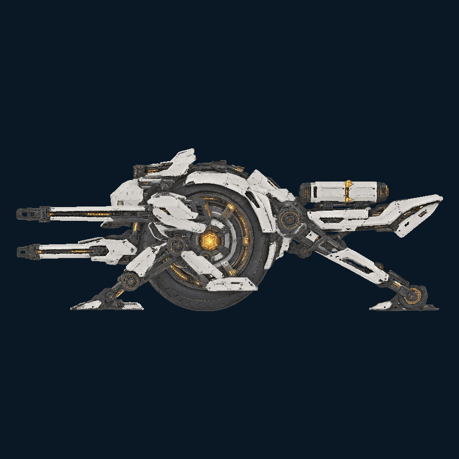 BombardHexapod Configuration 1 — Right view