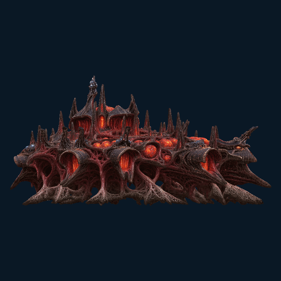 Broodscar Abyssal Hive — Left view