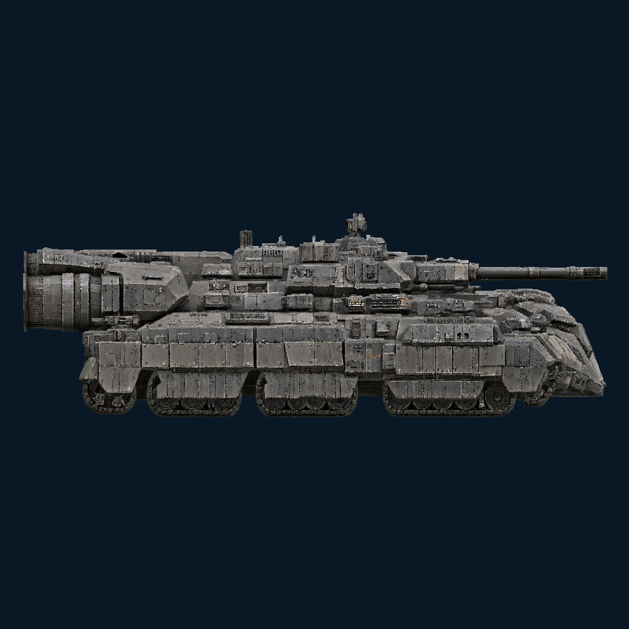 Browguard Super-Heavy-class Land-Space Fortress — left view