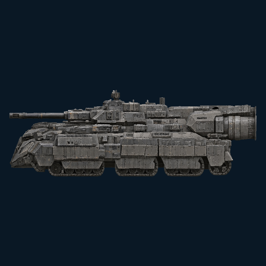 Browguard Super-Heavy-class Land-Space Fortress — right view