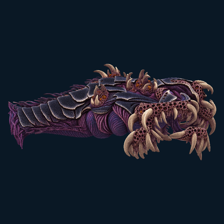 Crimson Harrow-class Capital Ship — Left view