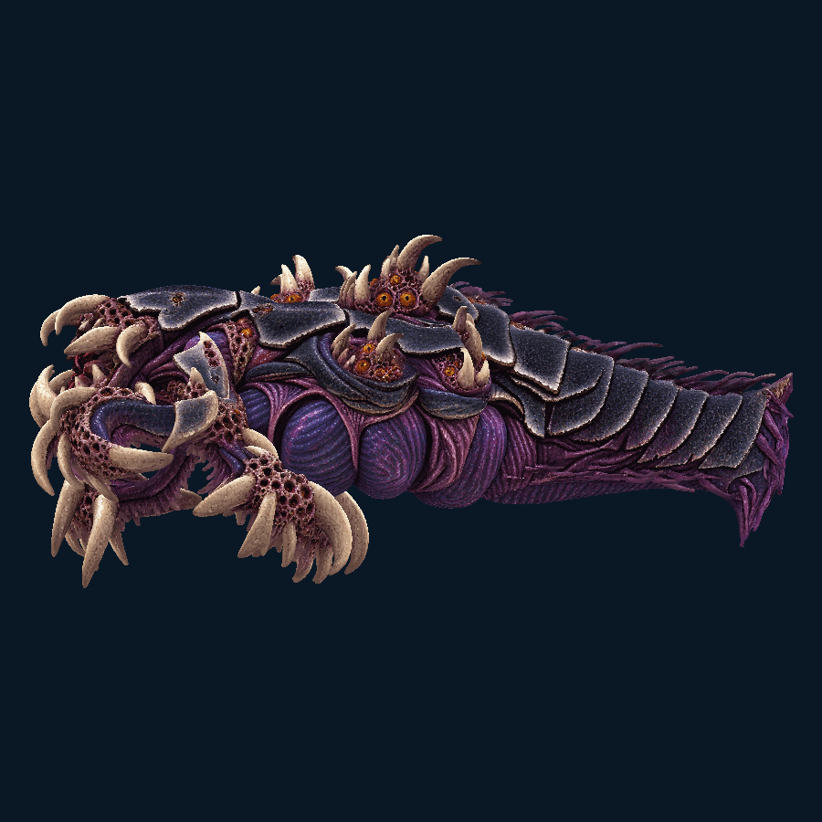 Crimson Harrow-class Capital Ship — Right view