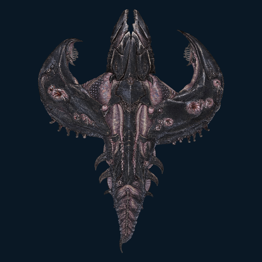 Ebon Seeker-class Battleship — Top view