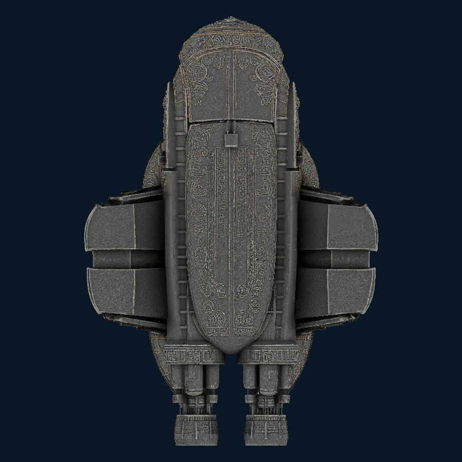 Embossed Crown — bottom model view
