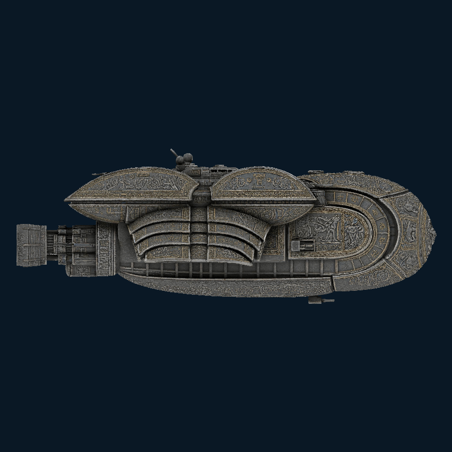Embossed Crown — left model view