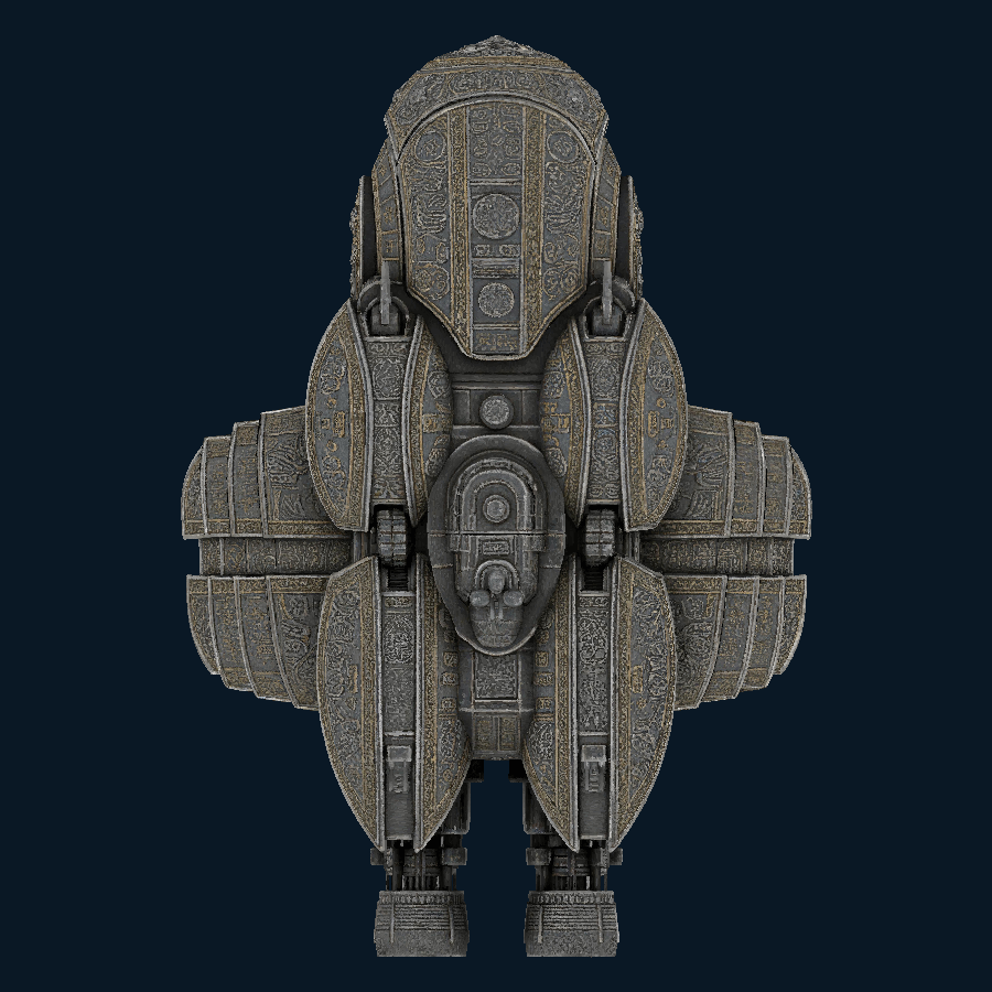 Embossed Crown — top model view