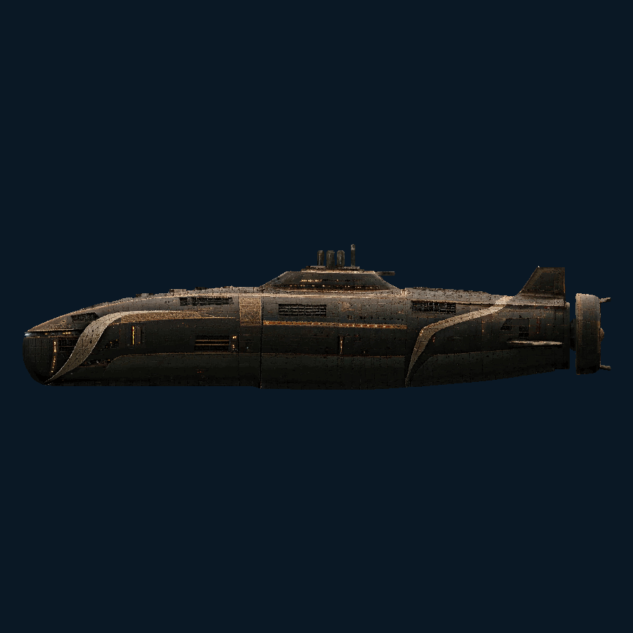 Gildedwake-class Undersea Cruiser — right view