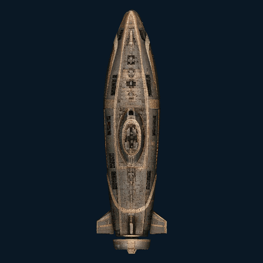 Gildedwake-class Undersea Cruiser — top view