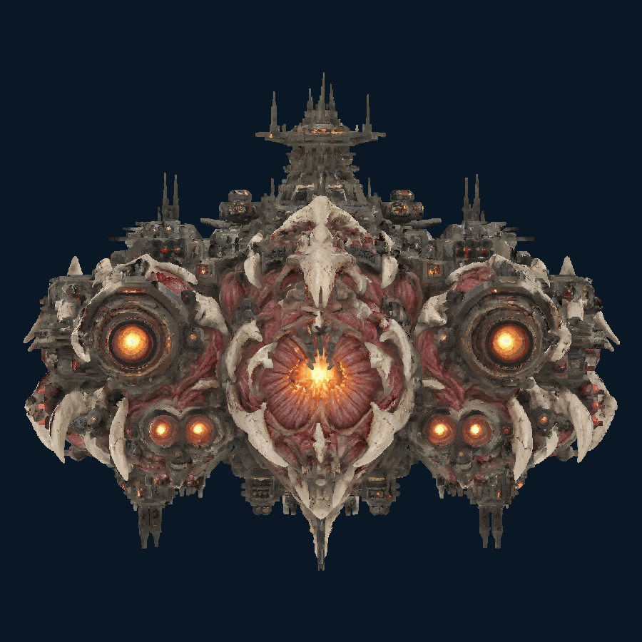 Broodforge Crown Arsenal Ship — Rear view