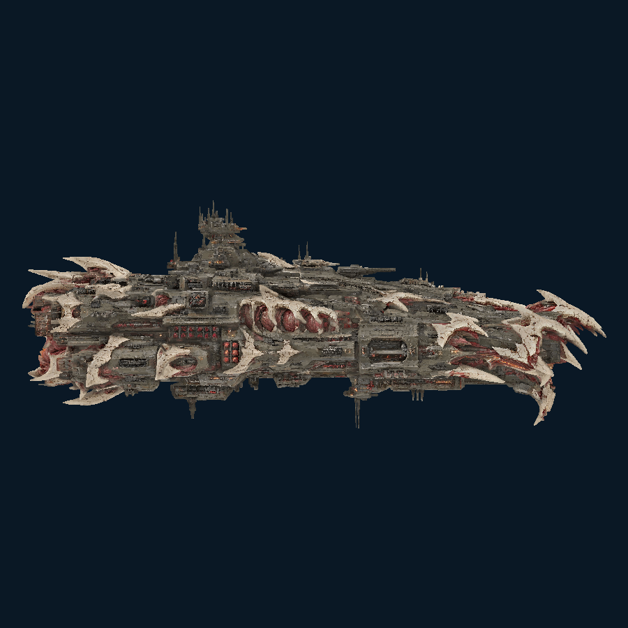 Broodforge Crown Arsenal Ship — Left view