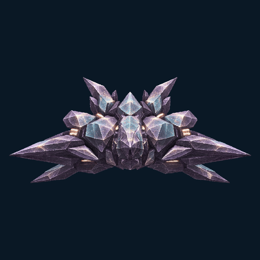 Irisstep Glint-class Fighter — Front view