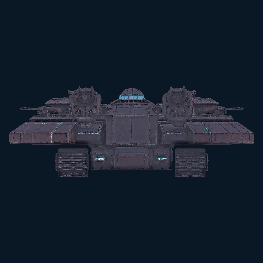 Iron Halo — back model view