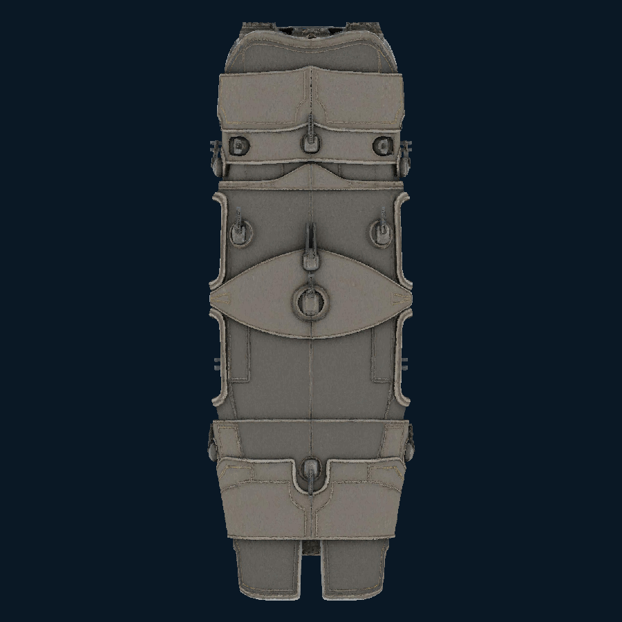 Ironcarapace — bottom model view