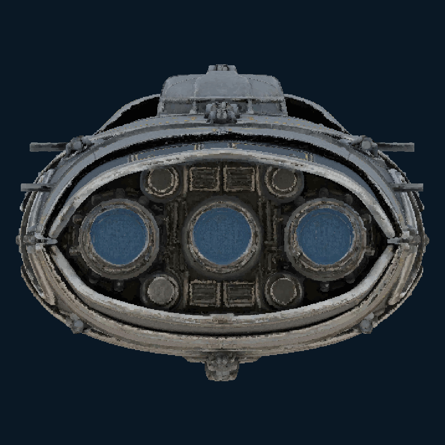 Ironcarapace — front model view