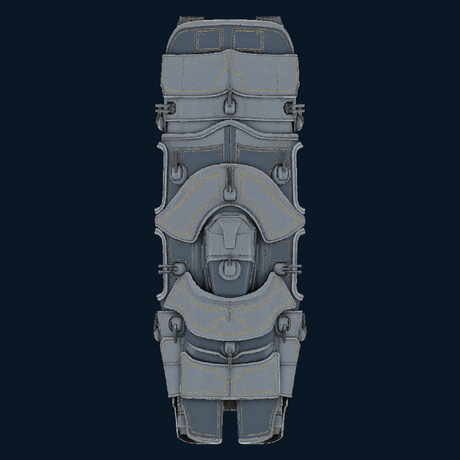 Ironcarapace — top model view