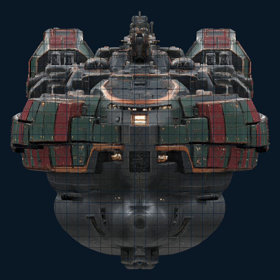 Lamellar Deepservice-class Submarine Tender — Front view
