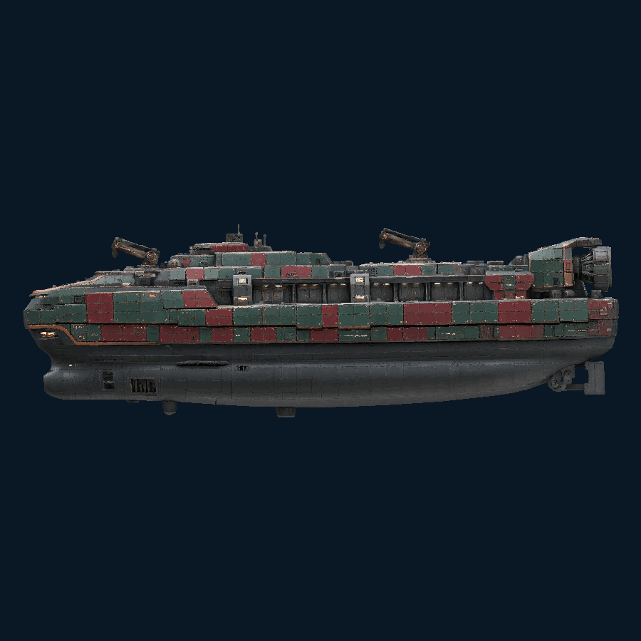 Lamellar Deepservice-class Submarine Tender — Right view