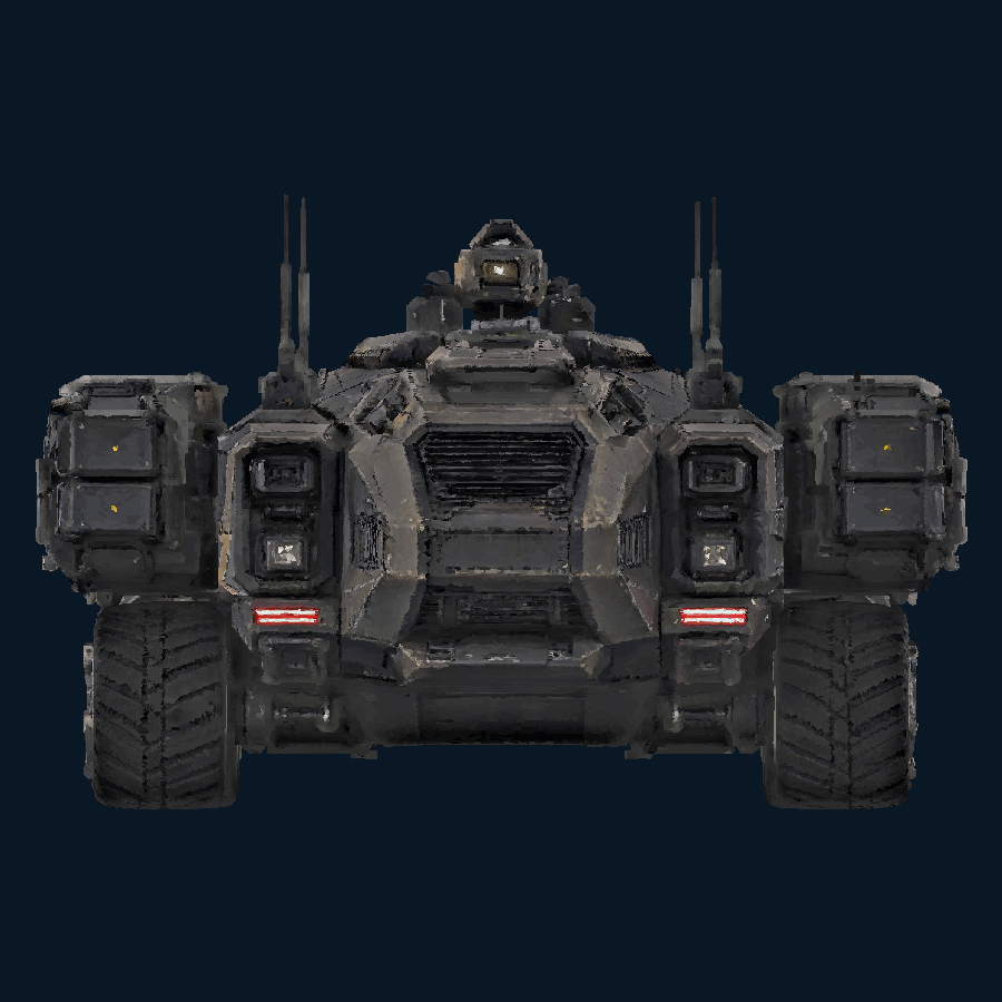 Longspine AirDefense-class Platform — Rear view