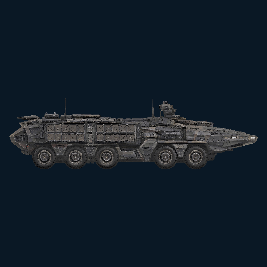 Longspine AirDefense-class Platform — Left view