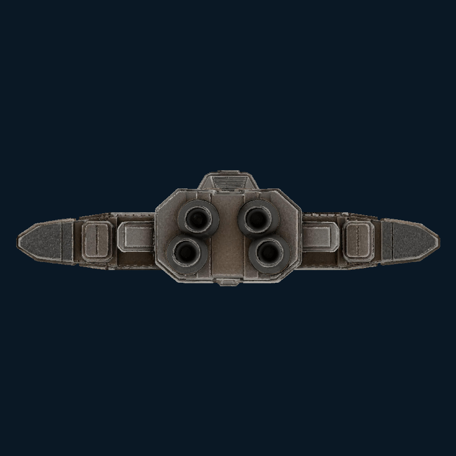 NightVector Lancer Destroyer — Rear view