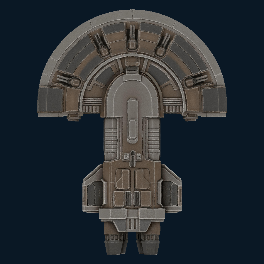 NightVector Lancer Destroyer — Bottom view