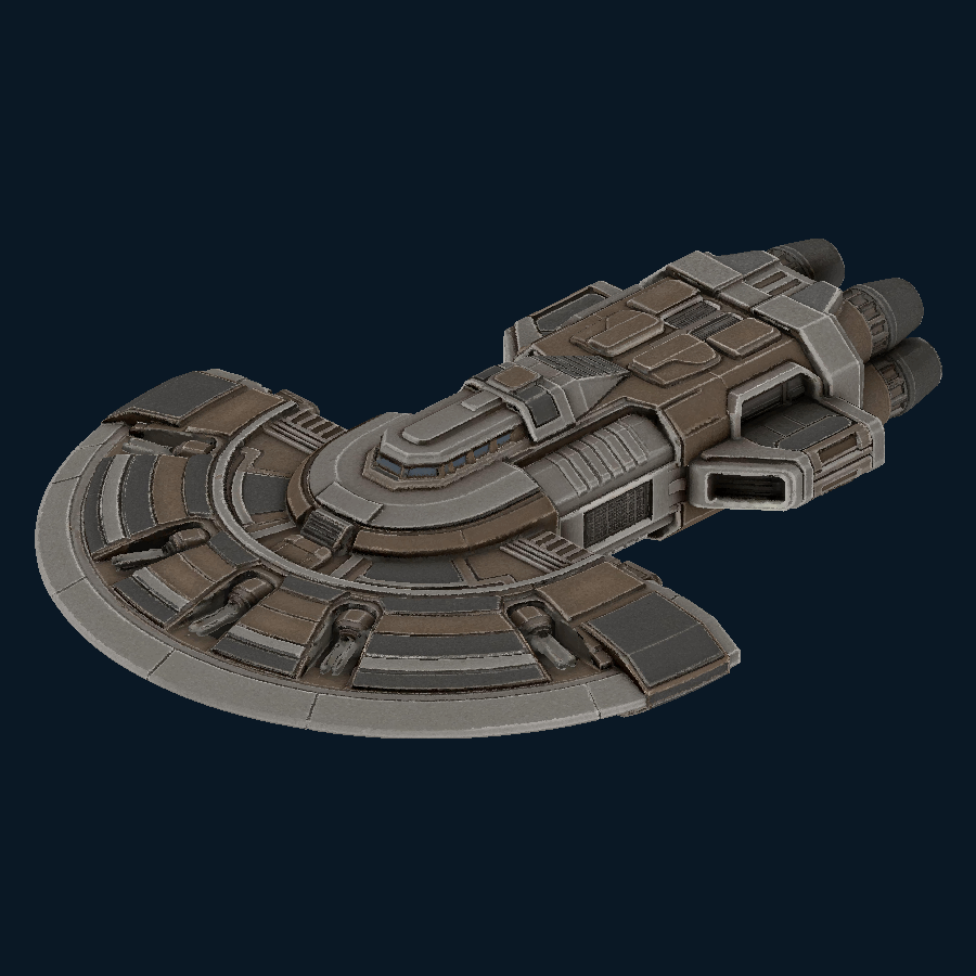NightVector Lancer Destroyer model overview