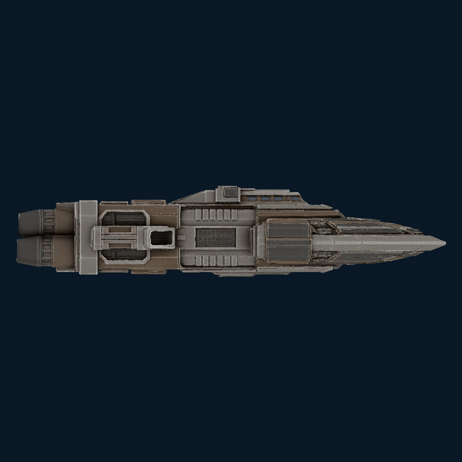 NightVector Lancer Destroyer — Left view