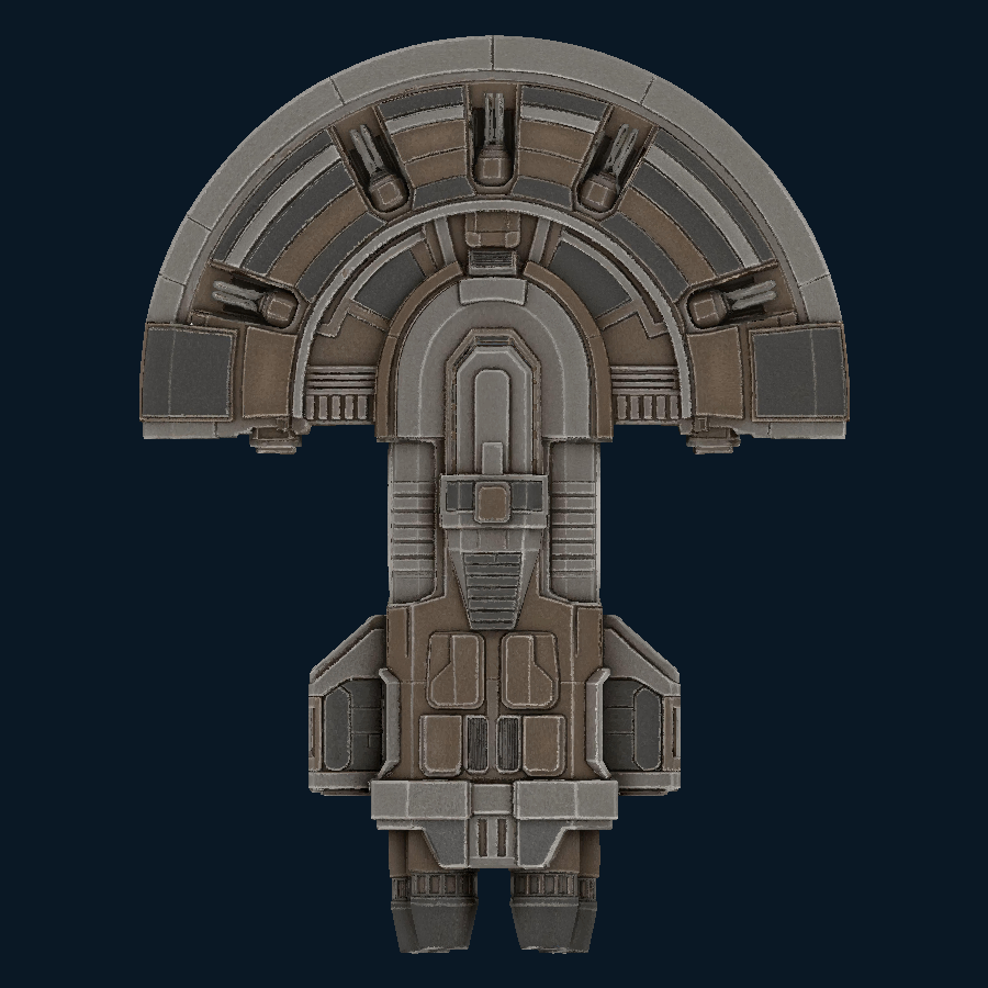 NightVector Lancer Destroyer — Top view