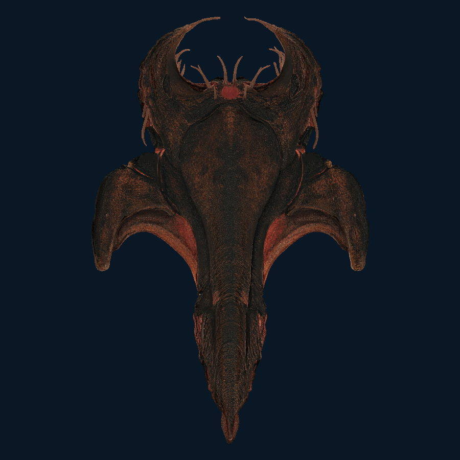 Obsidian Harrow — bottom model view