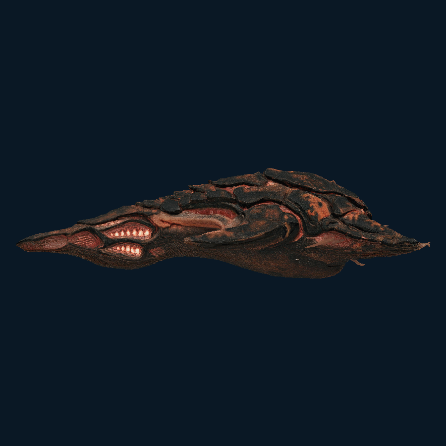 Obsidian Harrow — left model view