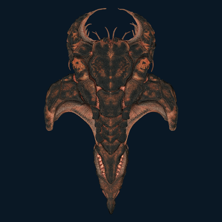 Obsidian Harrow — top model view