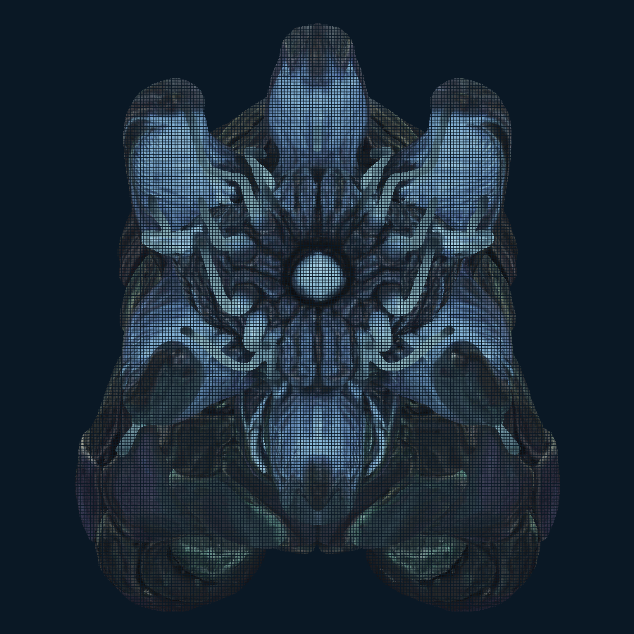 Obsidian Maw — back model view