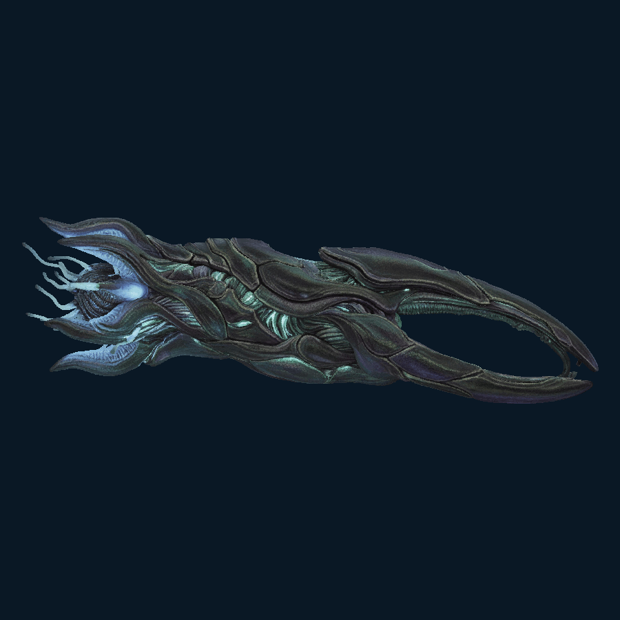 Obsidian Maw — left model view