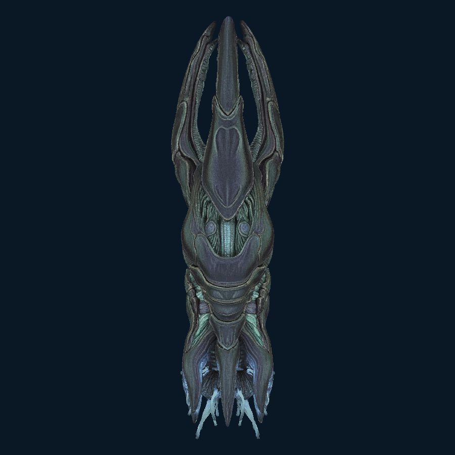 Obsidian Maw — top model view