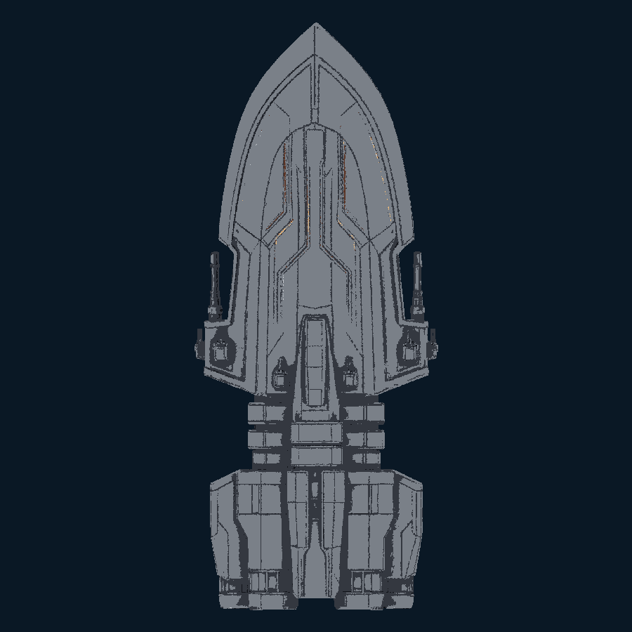 Obsidianwedge — top model view