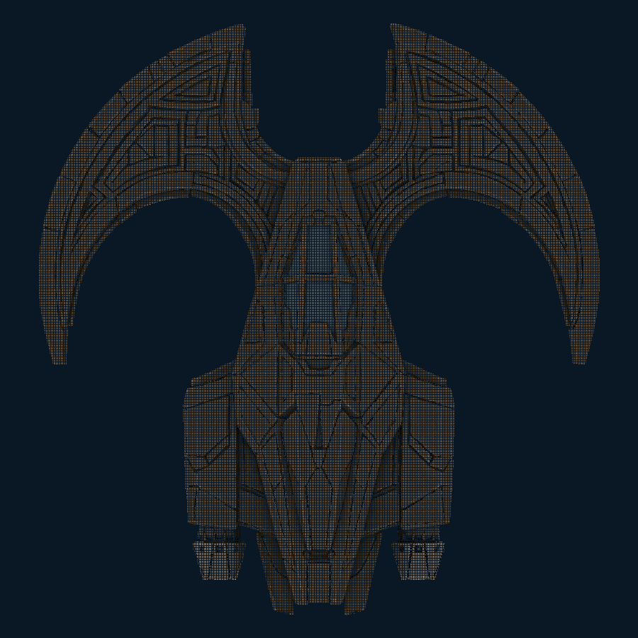 ObsidianWhirl — top model view