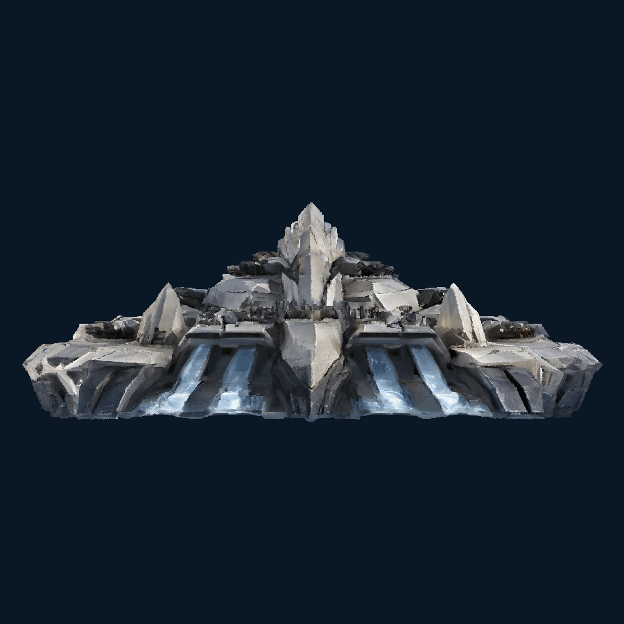 Pearlplane Tide Bastion — back model view