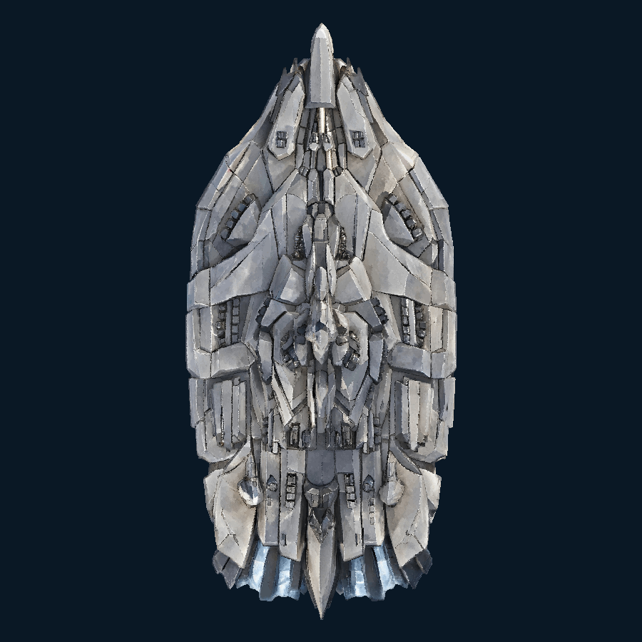 Pearlplane Tide Bastion — top model view