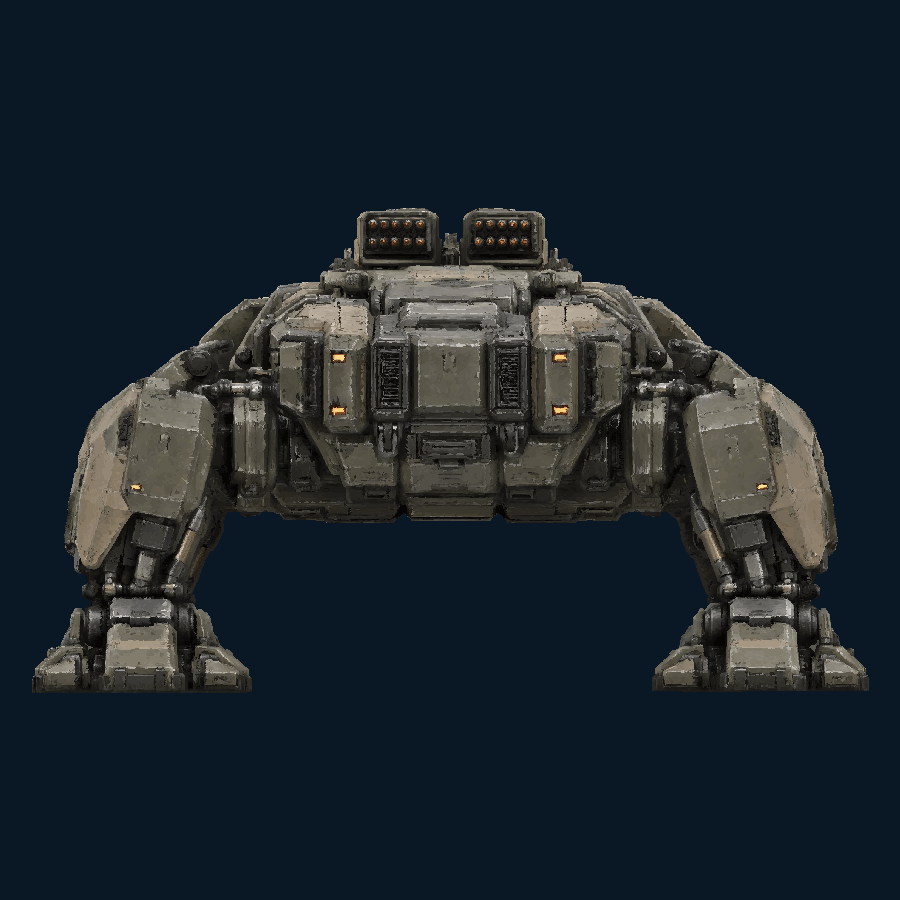 Pressshell NestSiege-class Platform — Rear view