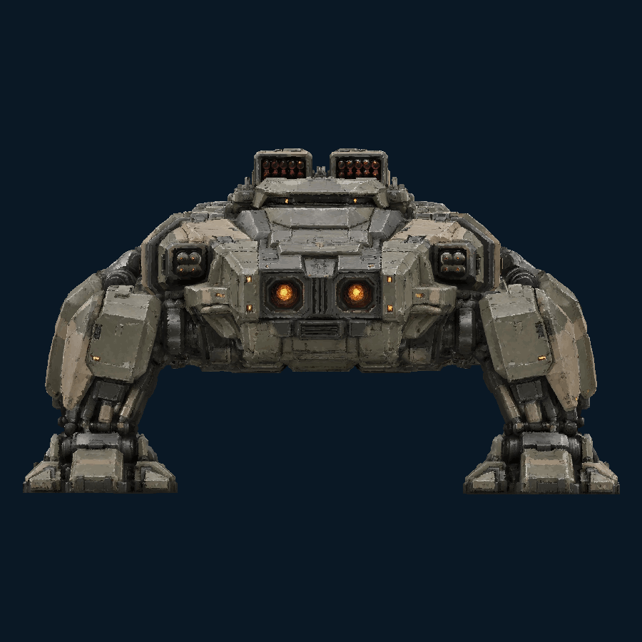Pressshell NestSiege-class Platform — Front view