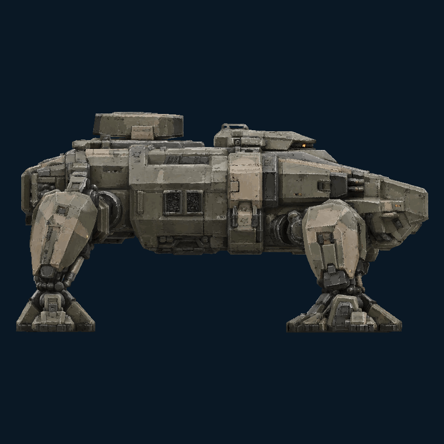 Pressshell NestSiege-class Platform — Left view