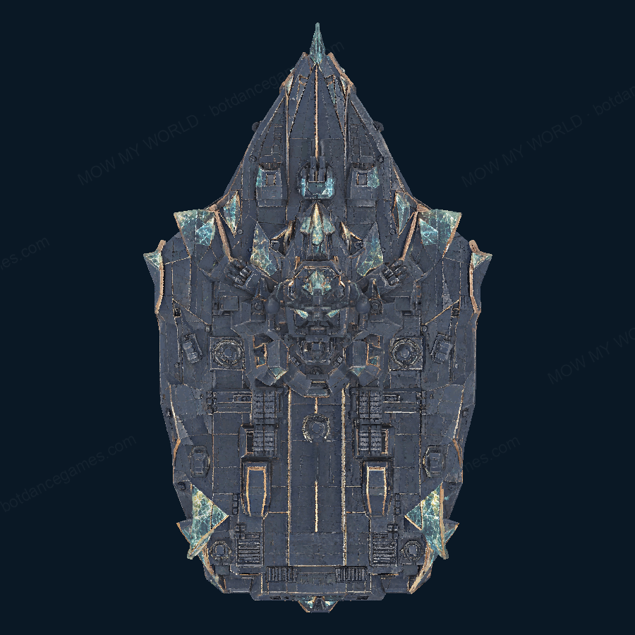 Prismwake Vanguard Surface Interceptor — Top view