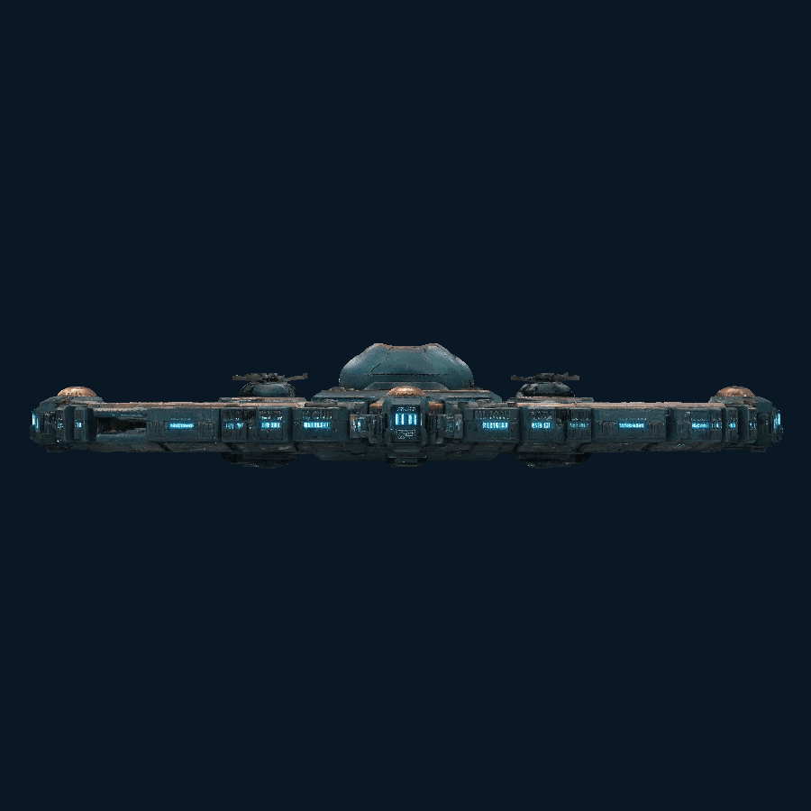 SolarCitadel Fleet Carrier Fortress — Rear view