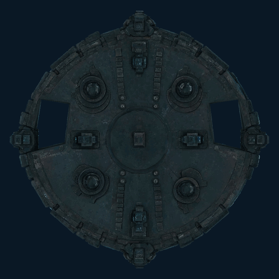 SolarCitadel Fleet Carrier Fortress — Bottom view
