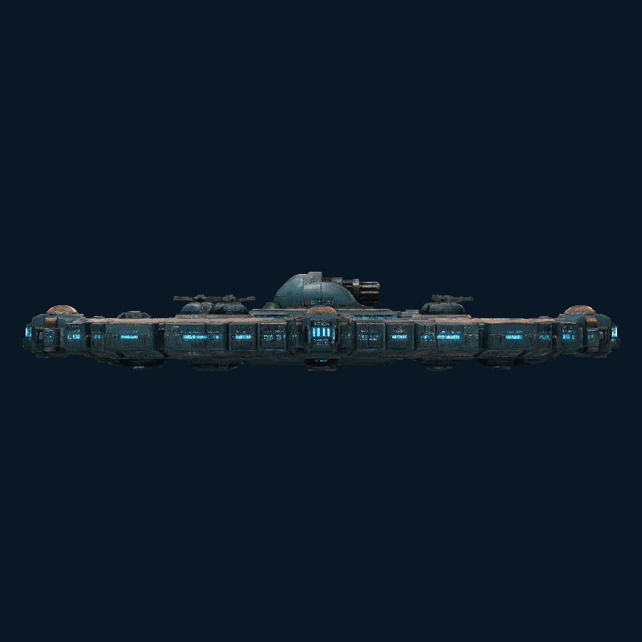 SolarCitadel Fleet Carrier Fortress — Left view